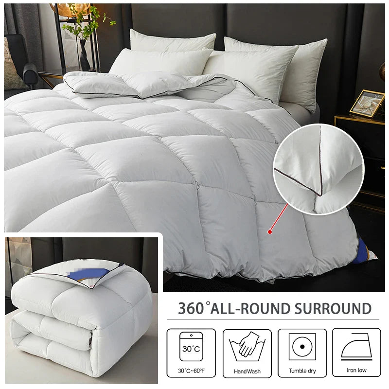 Warm Winter Thick Quilts – Down Filling Comforter for Single, Double & Couple Beds, 150x200cm