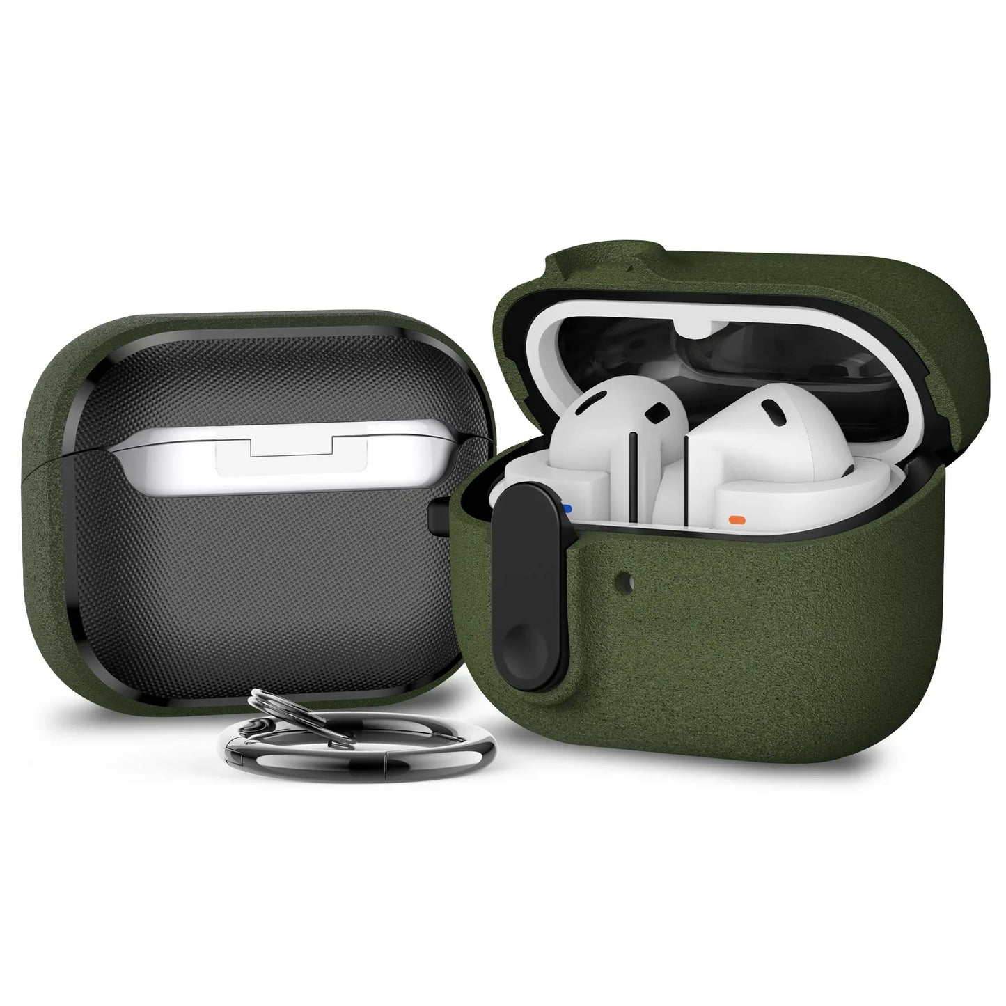 Secure Lock Case for Samsung Galaxy Buds 3 / 3 Pro – Wireless Charging Compatible with Keychain & Cleaner Kit