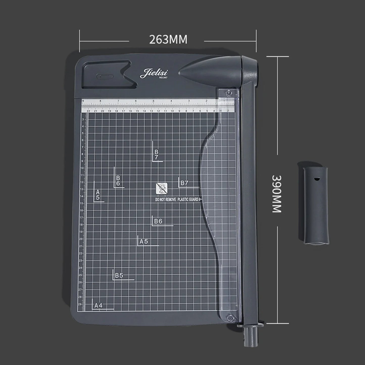 JIELISI Mini A4 Paper Trimmer — Desktop Guillotine Cutter with Safety Cutter Head for Precise Paper Cutting