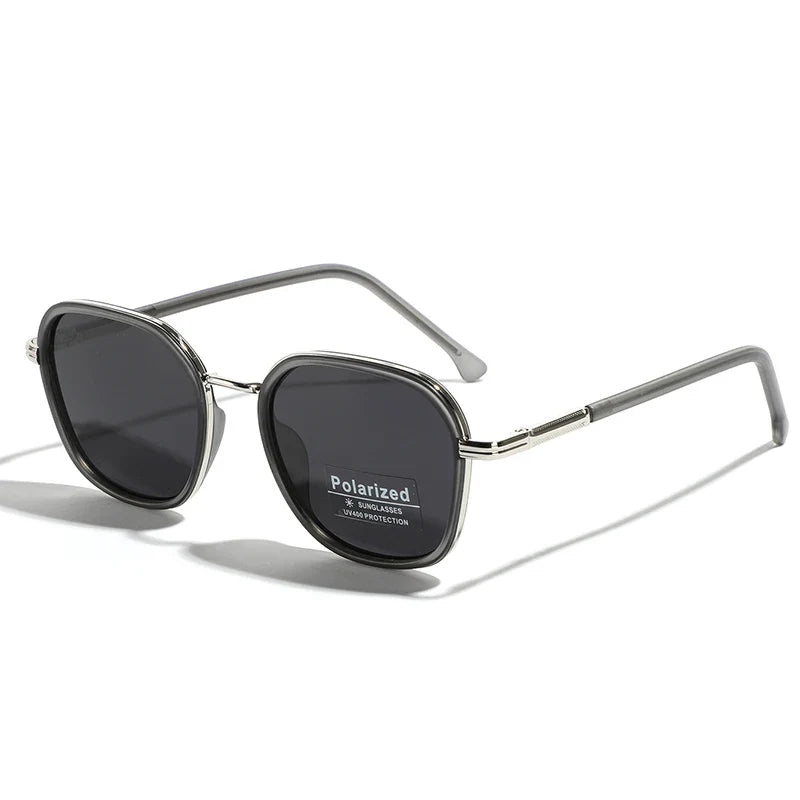OVZA TR90 Polarized Sunglasses – Fashion Square Frame Driving Glasses for Men & Women S2074