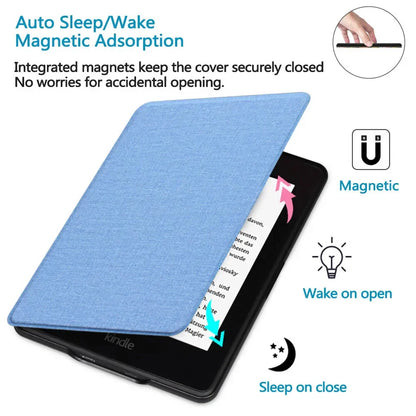 SA568B Leather Case for Kindle Paperwhite 12th Gen 2024 Signature Edition – 7-Inch Cover with Hand Strap & Auto Sleep