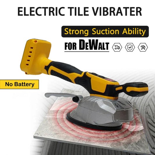 High-Capacity Tile Tiling Machine — 8-Position Adjustable Vibrating Tile Laying Tool for Wall & Floor — DeWalt 18V Compatible (Battery Not Included)