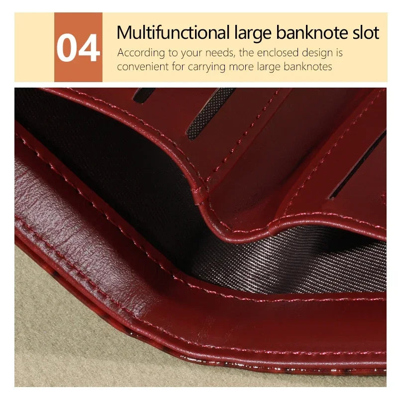 Elegant Women’s Multi-Card Wallet – PU Leather Double Zip Clutch Purse with Crocodile Pattern Storage Bag