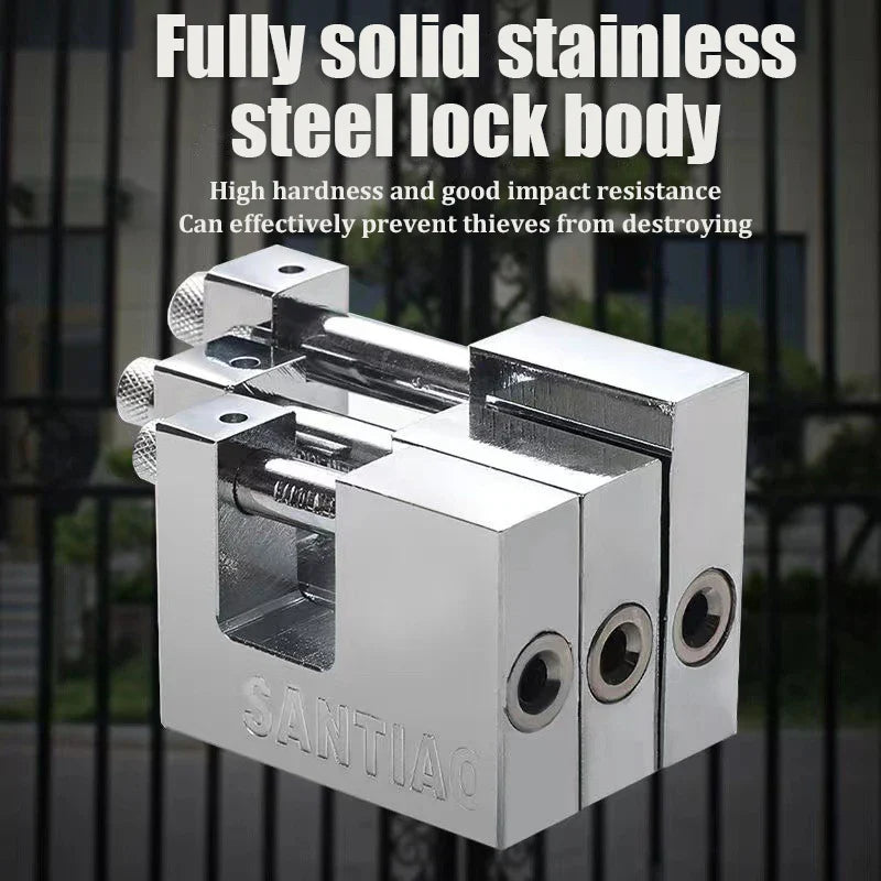 Multifunctional Keyed Padlock – Waterproof, Anti-Rust, Anti-Theft Door & Window Lock with 3 Keys