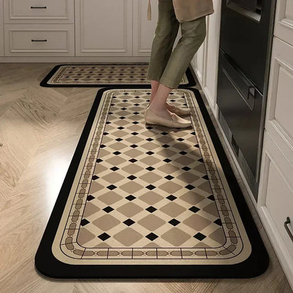 Absorbent Non-Slip Kitchen Mat – Printed Area Rug for Hallway, Living Room, Bedroom & Entrance