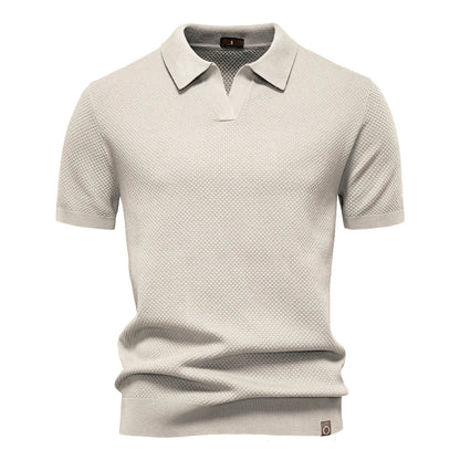 Men's Premium Golf Polo Shirt - 2025 Summer Solid Color Breathable Casual Collared Polo