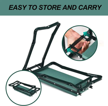 Upgraded Folding Garden Kneeler & Seat – Portable Garden Bench with EVA Foam Kneeling Pad for Outdoor Use