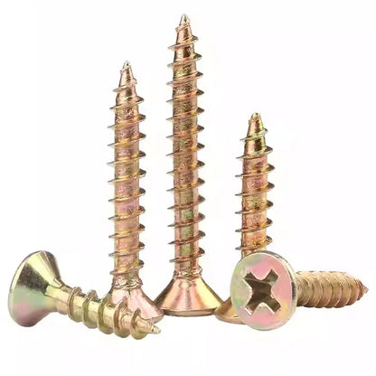 M3-M6 Zinc Phillips Countersunk Screws - Self-Tapping Drywall, Wood & Chipboard Screws