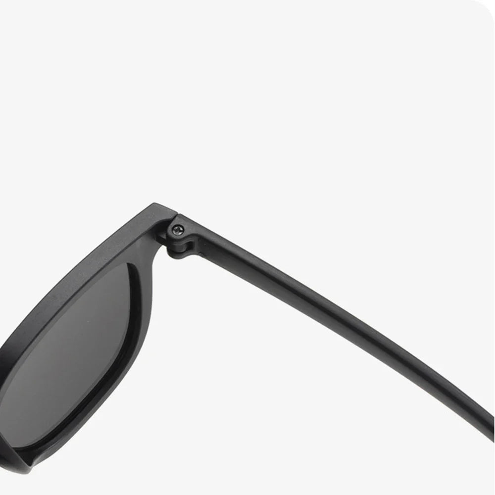 KLASSNUM 2026 Kids Sunglasses – Large Square UV Protection Shades for Ages 2–8, Trendy Black Sun Glasses for Boys & Girls Outdoor Travel