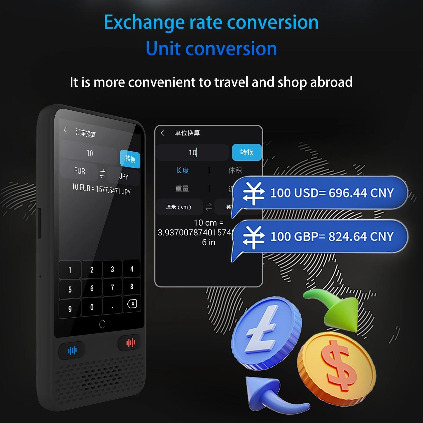 Portable S85 Language Translator Device - 138 Languages, Voice & Offline Translation, Video Recording Support