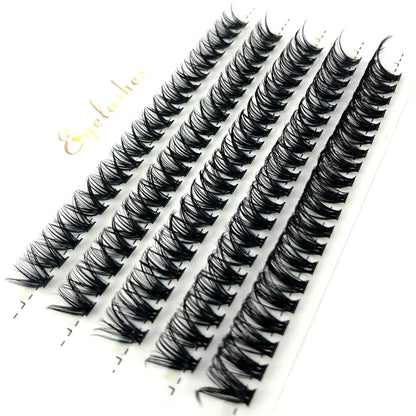 HBZGTLAD 280Pcs 3D Mink Eyelash Clusters Set – Handmade 10D 60D 80D Natural Style False Eyelashes Extension Bundle Pack