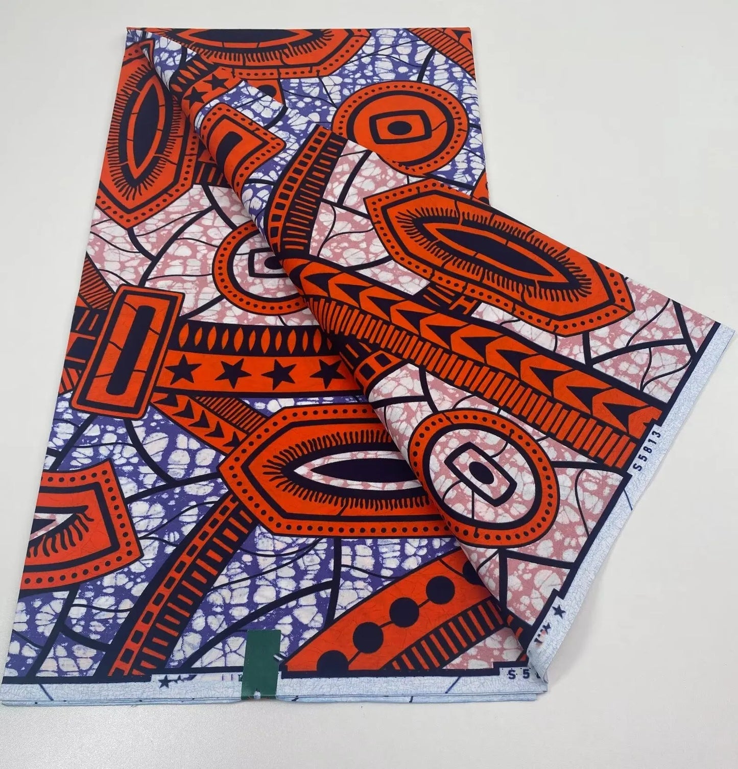 African Real Print Ankara Wax Fabric - Soft 100% Cotton Pagne 6 Yards