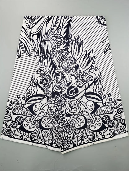 2025 African Wax Fabric - High Quality Cotton Nigerian Ankara Batik Print Material for Sewing & Dresses