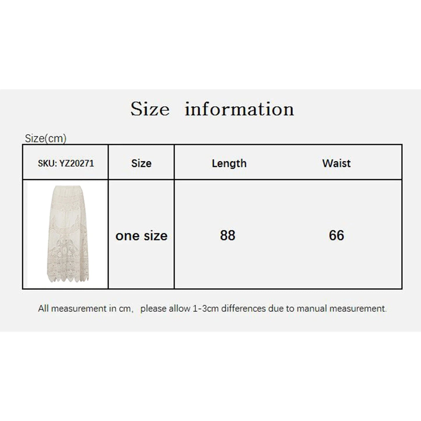 Women’s Lace Crochet Maxi Skirt - A-Line Boho Beach Cover Up for Summer Holiday Outfits