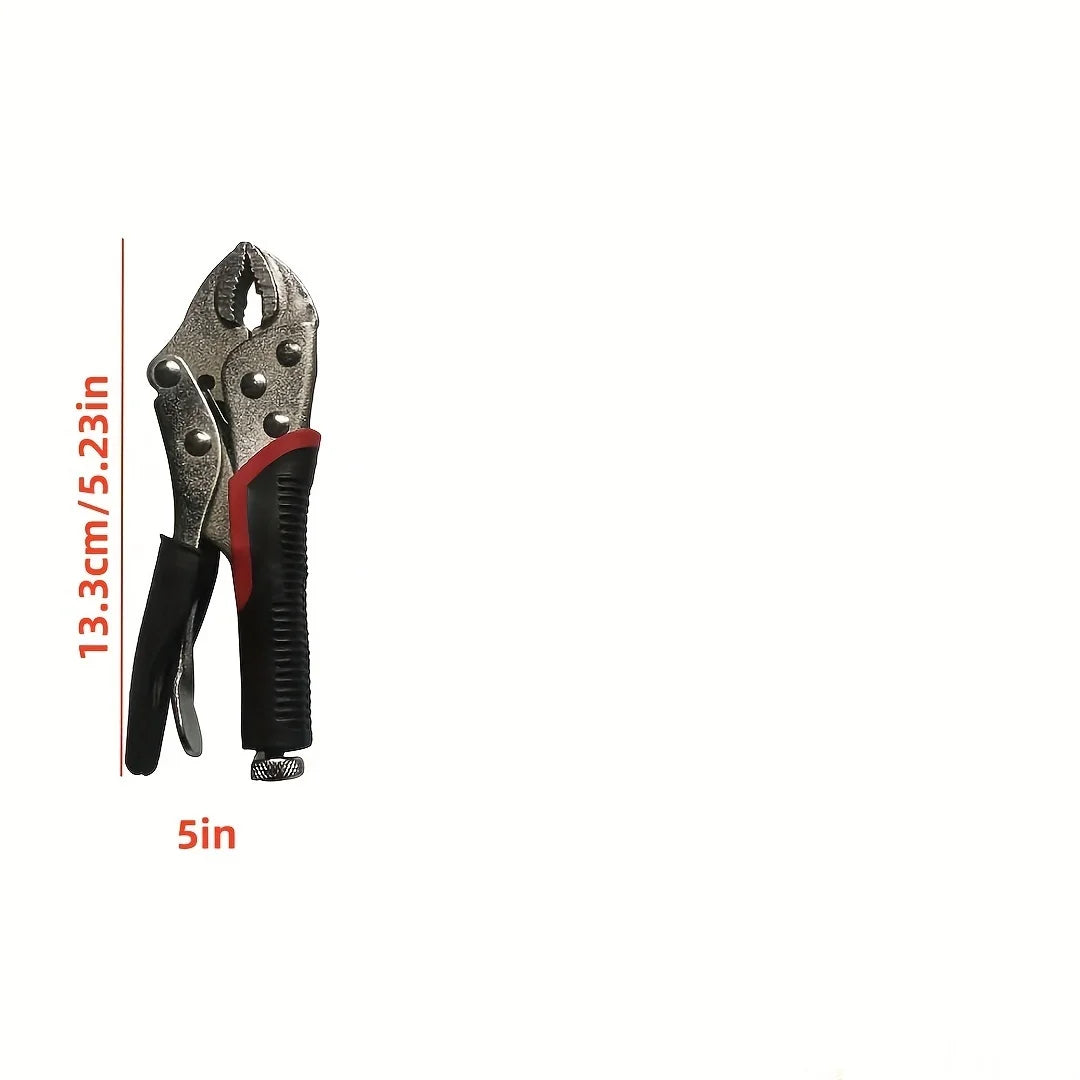 5-Inch Locking Pliers - Curved Jaw Multi-Function Welding & Repair Tool