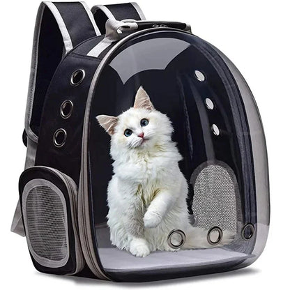 Cat Pet Carrier Backpack – Transparent Bubble Capsule Design, Breathable Travel Bag for Small Pets (Cats, Puppies, Birds)