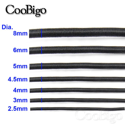 10 Meters Strong Elastic Bungee Shock Cord - Stretch String for Tent, Kayak, Boat, DIY Jewelry Making, and Garment Sewing (Available in Multiple Sizes)