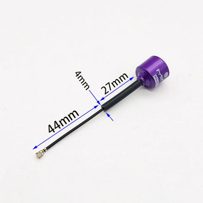 5.8G 4 RHCP Lollipop FPV Antenna – High Gain 2.8dBi SMA/RP-SMA/MMCX/UFL for Racing Drones