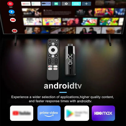 LEMFO DQ10 ATV Mini TV Stick – Android 13, 8K Video, 4K Wifi6, Voice Remote Smart TV Box