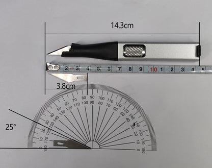 Pen-shaped DIY Aluminum Handle Carving Knife with 10 Replaceable Horseshoe Art Blades