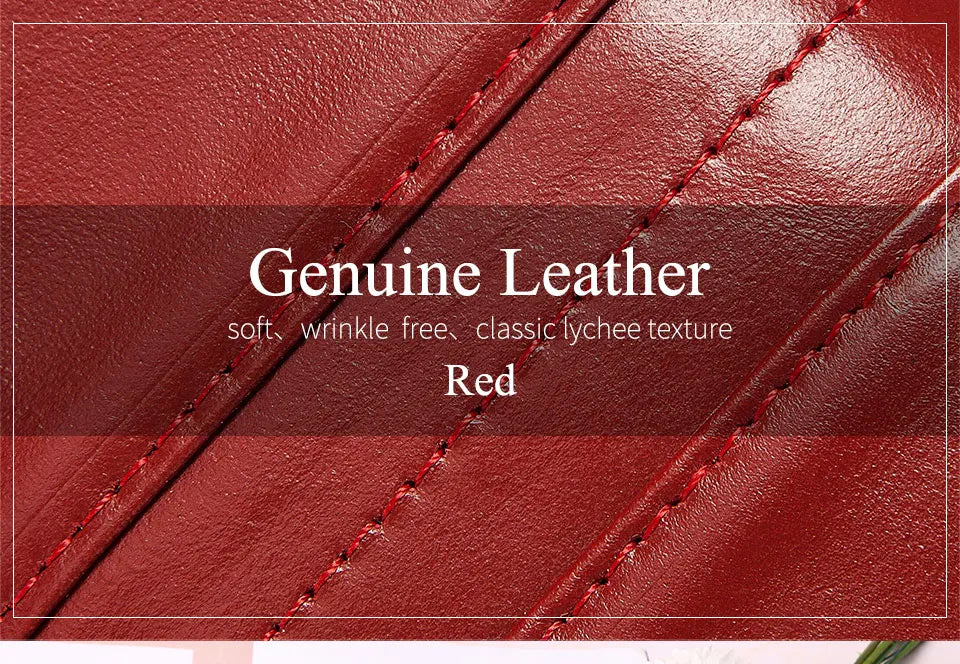 Women’s Genuine Leather Clutch Wallet – RFID Blocking Phone Purse with Zipper Pocket & Card Holder