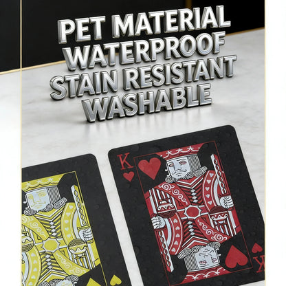 Waterproof PVC Playing Cards Deck - Classic Poker Game Cards for Kids & Adults with Premium Design