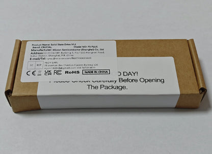 Crucial P3 Plus 1TB PCIe Gen4x4 NVMe M.2 SSD – 500GB, 1TB, 2TB, 5000MB/s Speed (OEM Package)