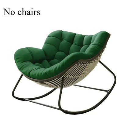 Lazy Rocking Chair Cushion - Soft Single Seat Sofa Pad for Indoor Outdoor Balcony & Hanging Basket Comfort