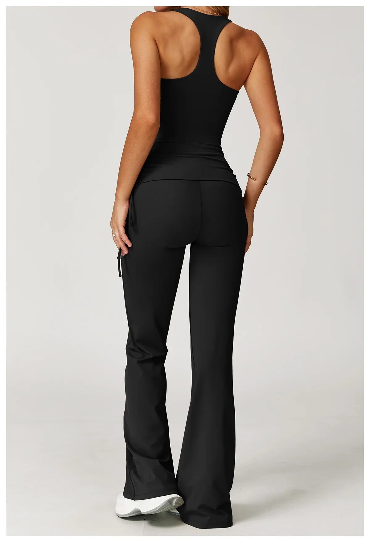 Women’s 2-Piece Tracksuit Yoga Set – High Waist Leggings & Sports Bra for Gym, Fitness & Athletic Wear