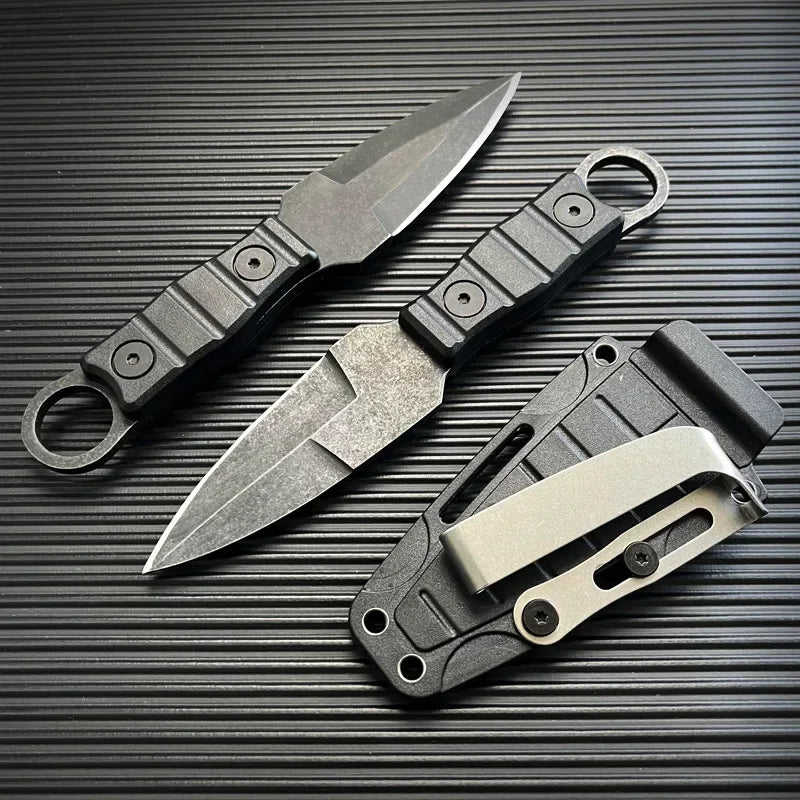 Outdoor Survival Knife - High Hardness EDC Camping Utility Knife with K Sheath