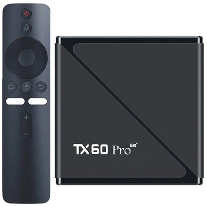 Android 16 Smart TV Box — Allwinner H313 Quad-Core, Dual WiFi 2.4G/5G, 14K Media Player with Voice Remote (16G/256G)