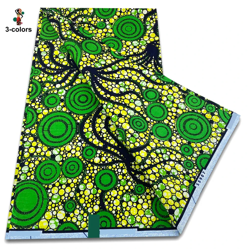 2026 Original African Wax Print Fabric - 100% Cotton Nigerian Ankara Batik Soft Pagne Material