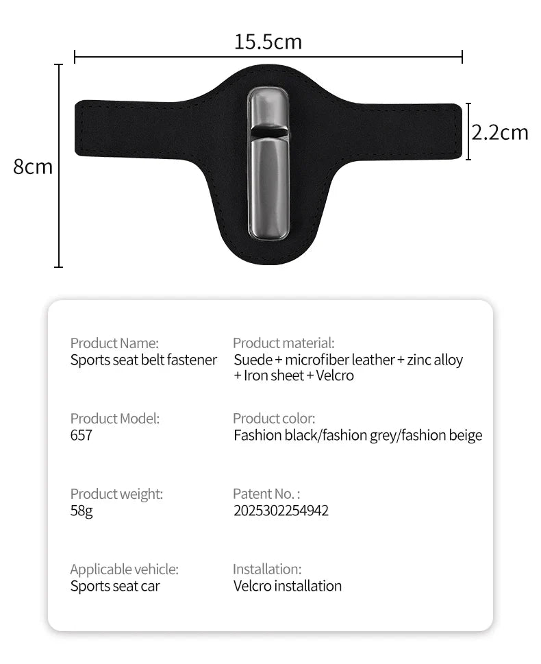 Car Seat Belt Limiter Extension – Adjustable Anti-Pinch Safety Device for Pregnant Women & Children