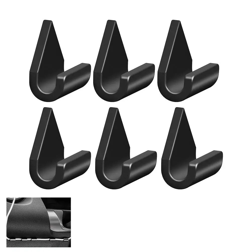 Universal Car Cable Holder - Strong Adhesive Wire Clip Organizer for USB Charger & Data Cable Management