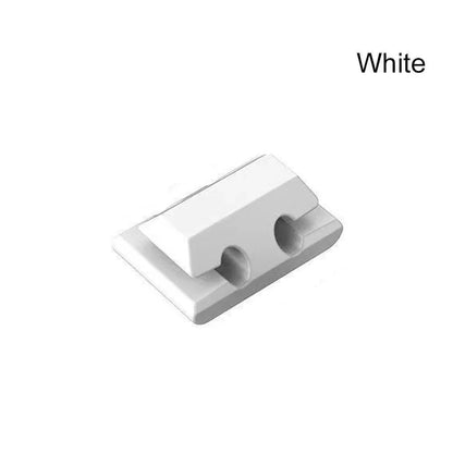 Silicone Cable Holder Organizer - Flexible Cord Management Clips for USB Wires, Earphones, Mouse & Keyboard Cables