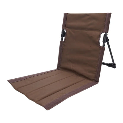 Foldable Outdoor Camping Chair – Portable Garden & Beach Lazy Chair with Backrest Cushion for Picnic, Travel & Relaxation
