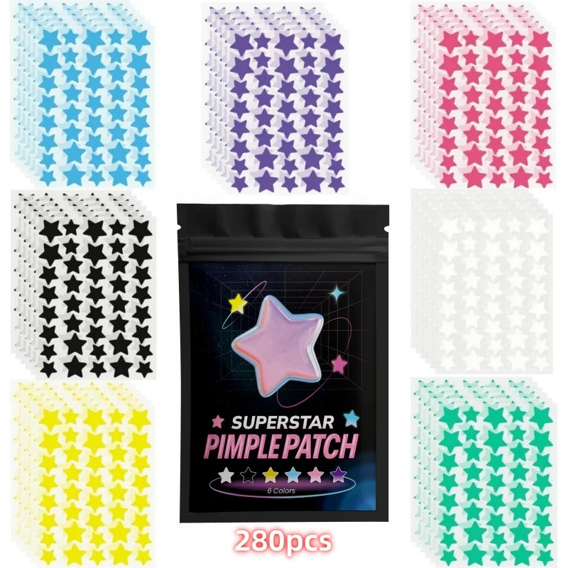 Hydrocolloid Acne Patches - 280/1120/1680pcs Invisible Facial Blemish Covers for Acne Concealing and Skin Care