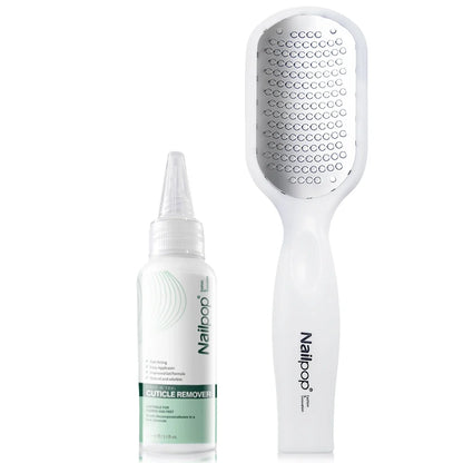 NAILPOP Extra Strength Callus Remover & Foot File Kit - Fast Hard Skin, Heel & Tough Callus Removal