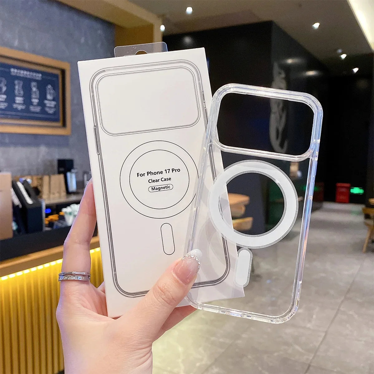 Transparent Magnetic MagSafe Case - Shockproof Original Style Cover for iPhone 17 Air 16 15 14 13 12 11 Pro Max