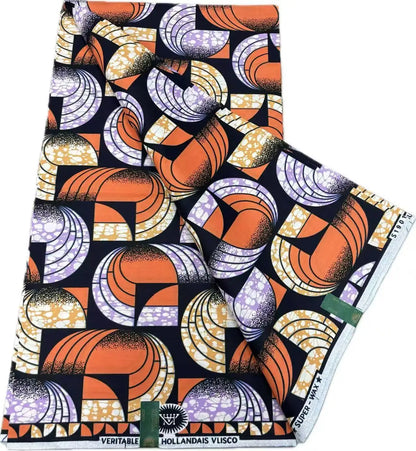 African Ankara Wax Print Fabric - 100% Cotton Batik Material for Sewing & Wholesale 6 Yards