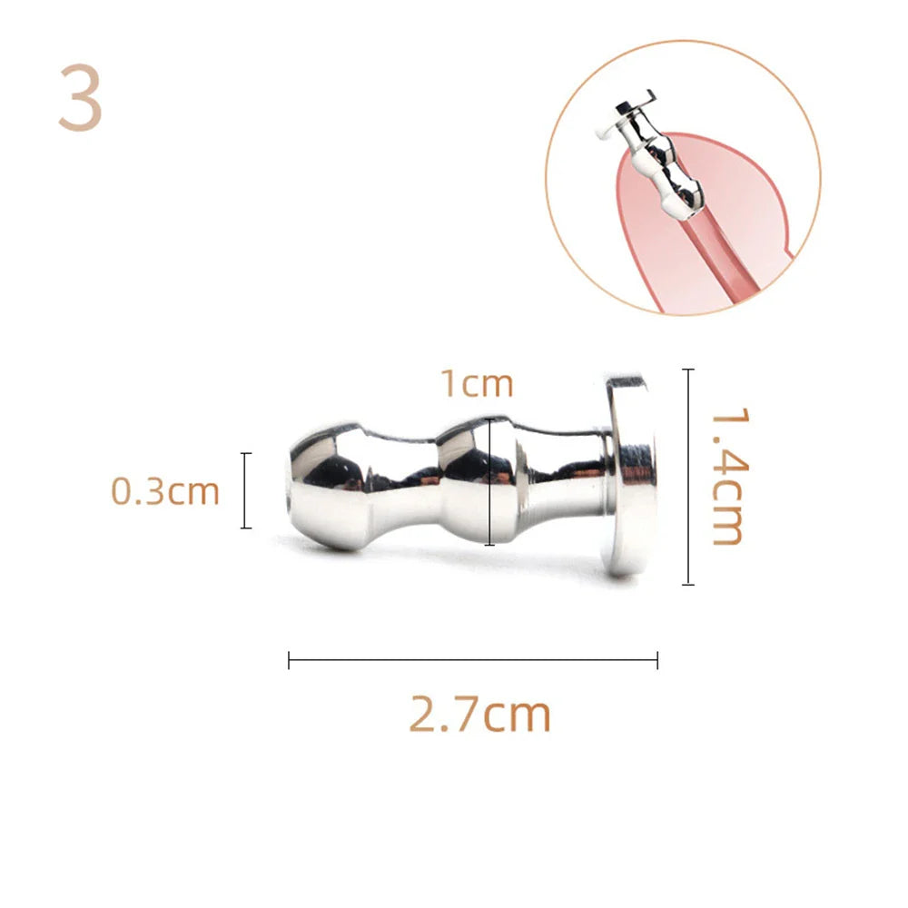 28-Piece Stainless Steel Urethral Sound Set – Hollow Urethra Dilator & Male Stimulation Chastity Toy