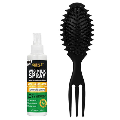 100ml Wig Milk Moisturizing Spray - Leave-In Conditioner for Synthetic Hair Frizz Control & Shine Care