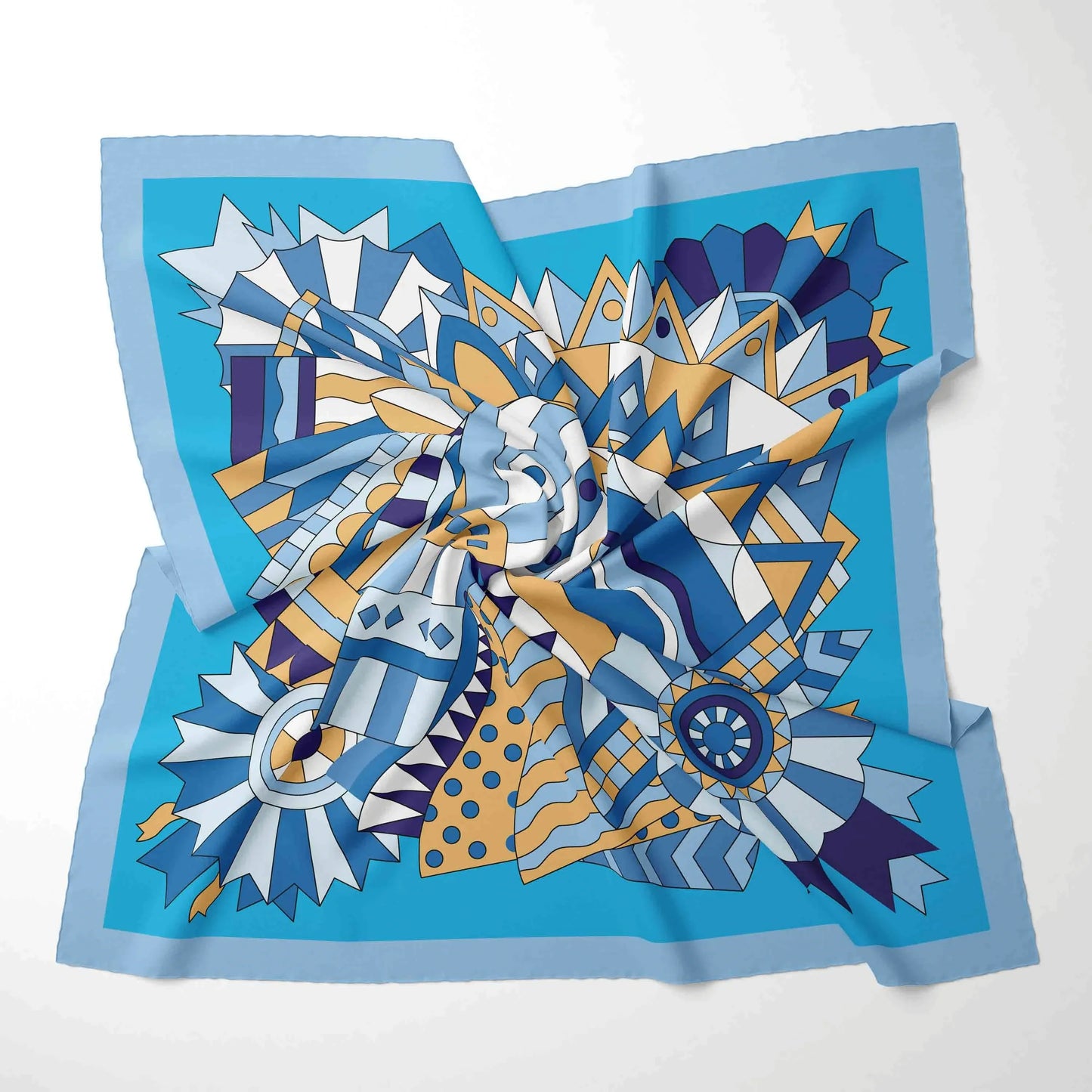 70x70cm Chiffon Square Scarf - 2025 Printed Foulard Neck & Hair Fashion Accessory for Women