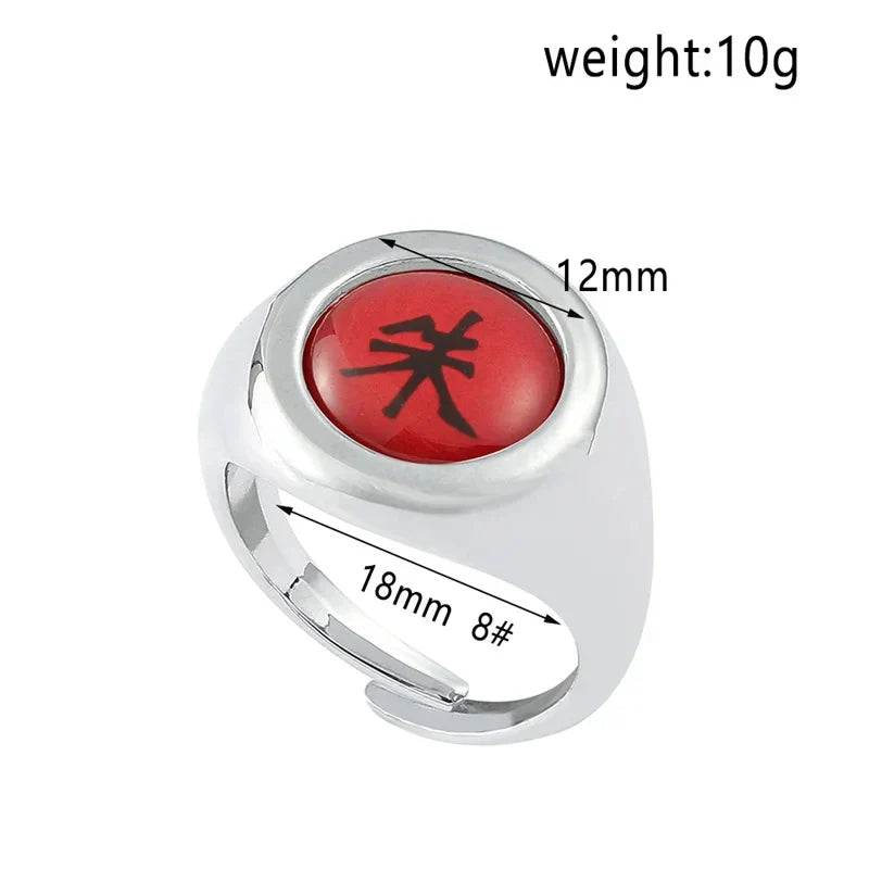 10PCS Bandai Naruto Akatsuki Rings — Itachi Anime Figure Cosplay Accessories, Jewelry & Toys for Boys & Kids Gifts