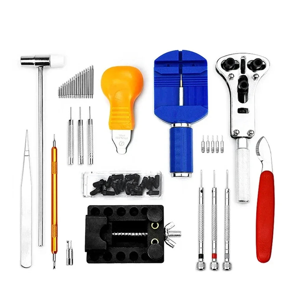 147-Piece Watch Repair Tool Kit - Professional Watch Disassembly, Battery Replacement, Strap Adjustment & Maintenance Set