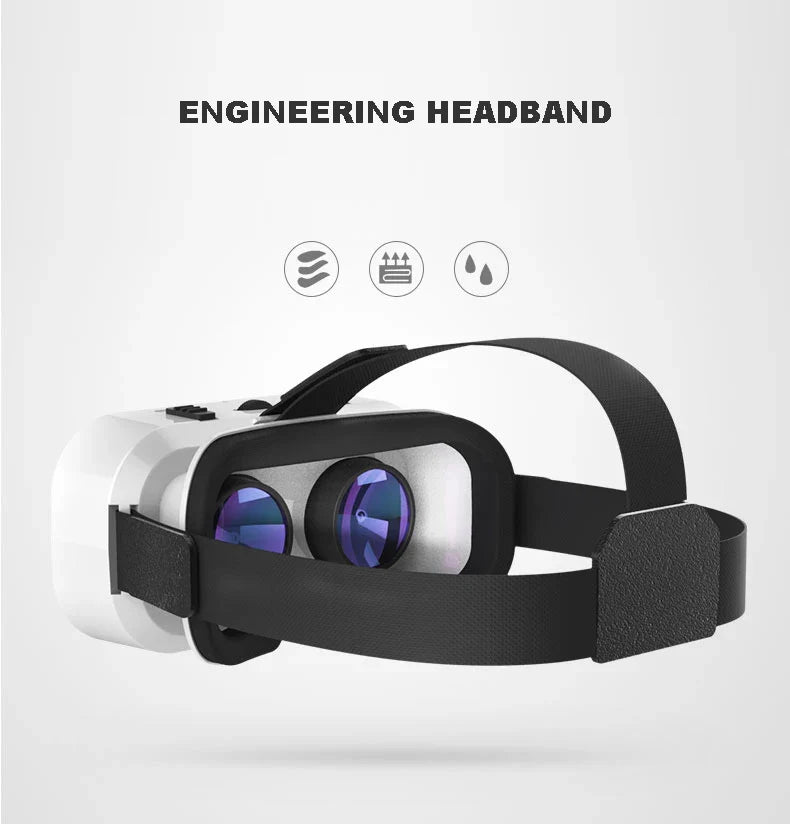VR Glasses Virtual Reality Headset – 3D Lenses Smart Goggles for Smartphones, Mobile Game Accessory