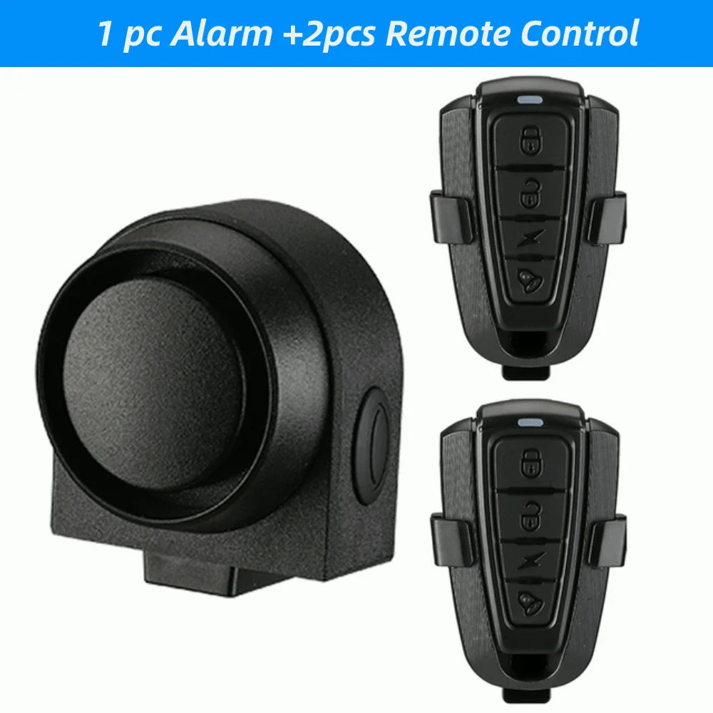 WSDCAM Bicycle Alarm – Waterproof Vibration Alarm with USB Charging & Remote Control, 110 dB Security for Bike & Motorcycle