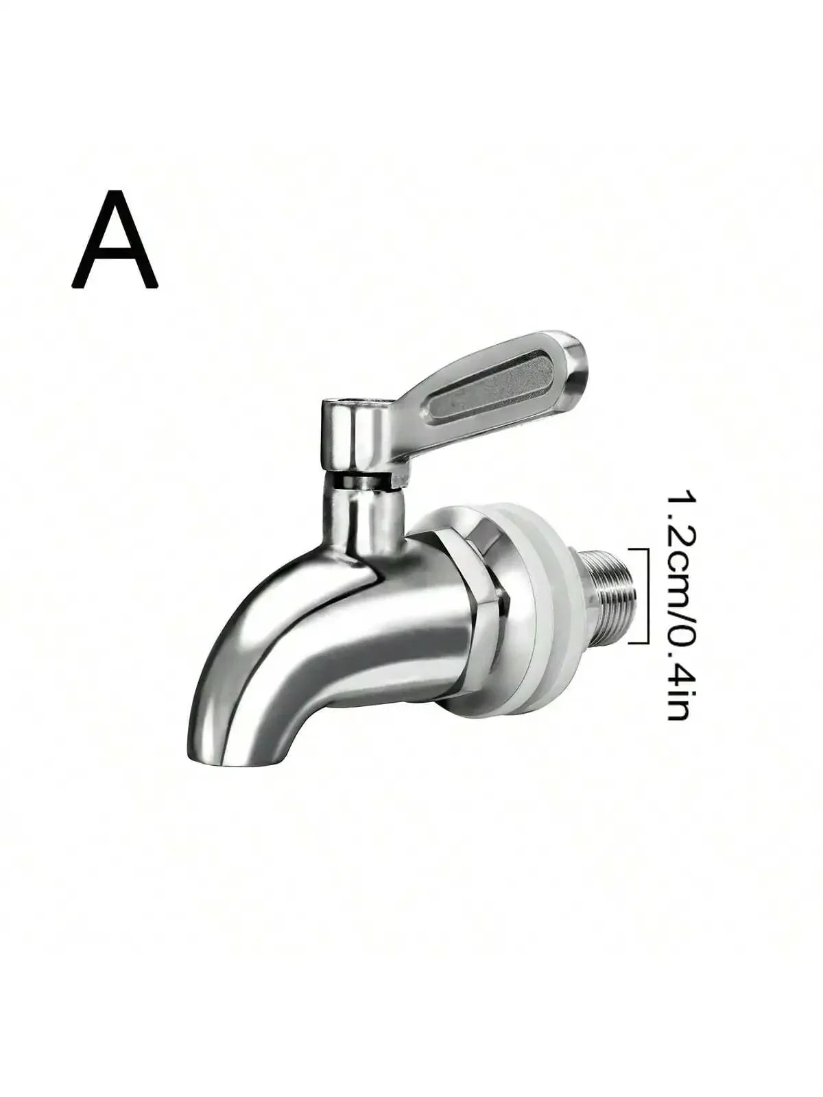 Stainless Steel Beverage Dispenser Spigot - Replacement Faucet for Cold Drinks, Beer, Juice, Wine Barrel & Drink Dispensers