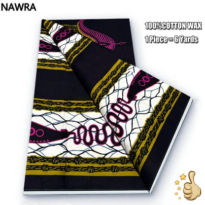 100% Cotton African Wax Print Fabric - High Quality Original Real Wax Ankara Batik Pagne Nigeria Style Sewing Fabric