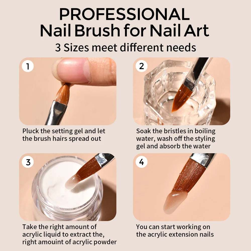 50g/100g Nude Nail Acrylic Powder Bulk Set – 4-in-1 Solid Crystal Extension, Dipping & Engraving Nail Art Monomer Wholesale